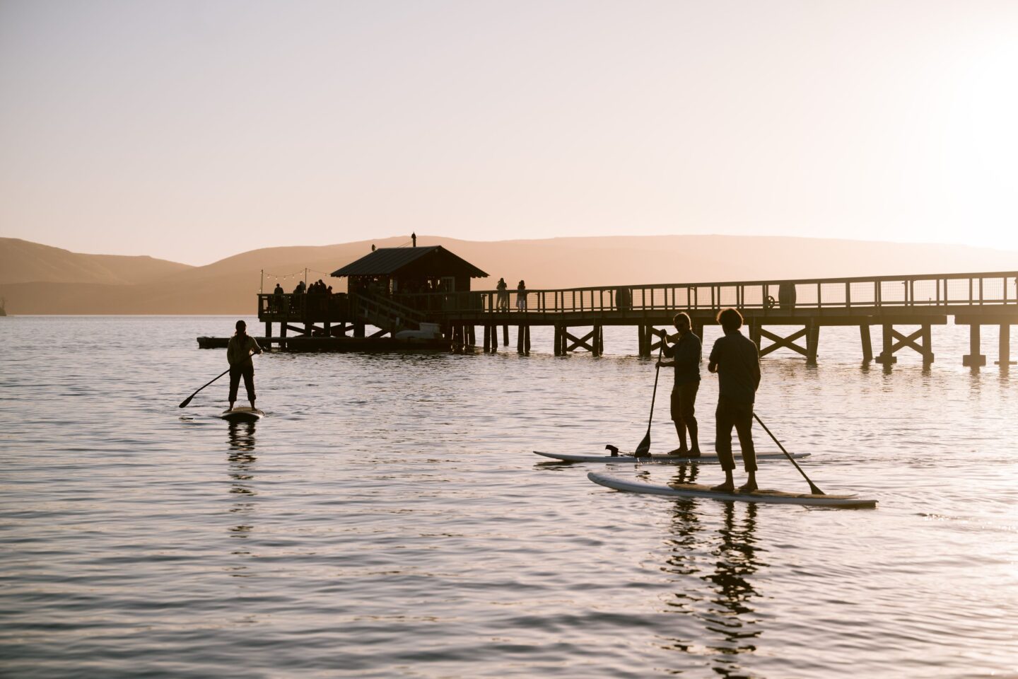 Paddleboarding on Tomales Bay