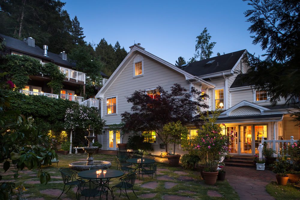 Inn at Occidental at dusk