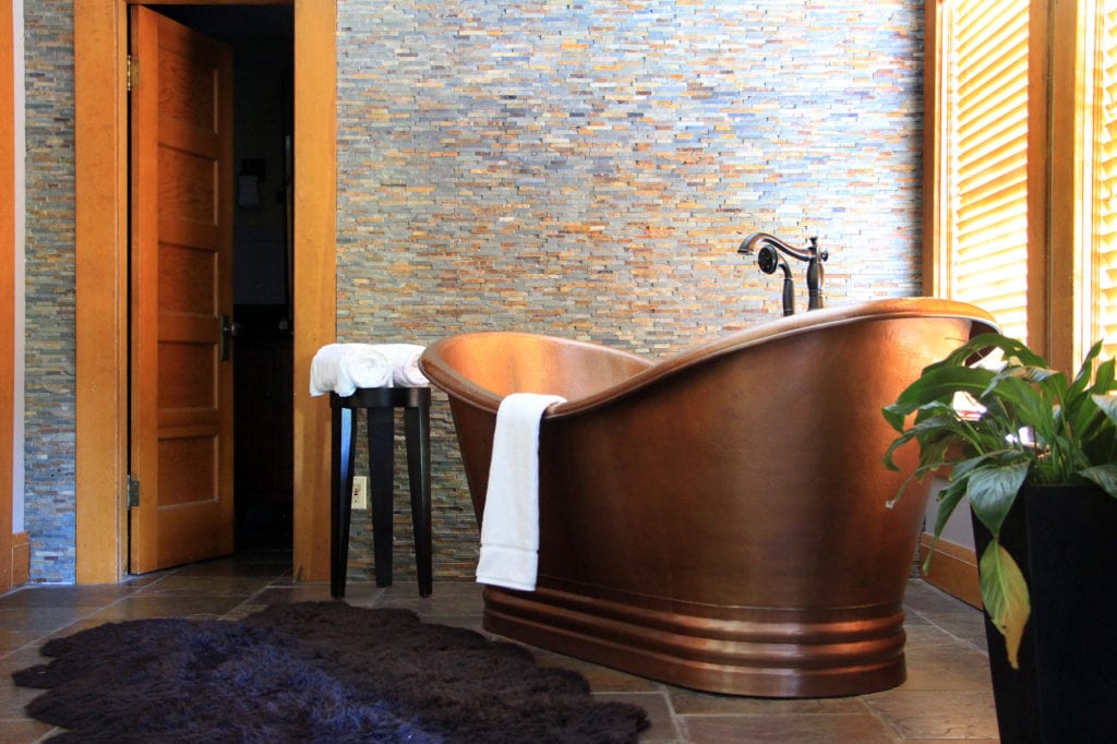 Soaking Tub in the Copper Suite at the McCloud Hotel