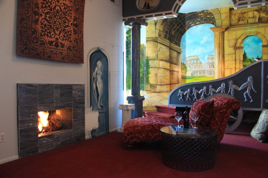 Roman suite at the Victorian Mansion