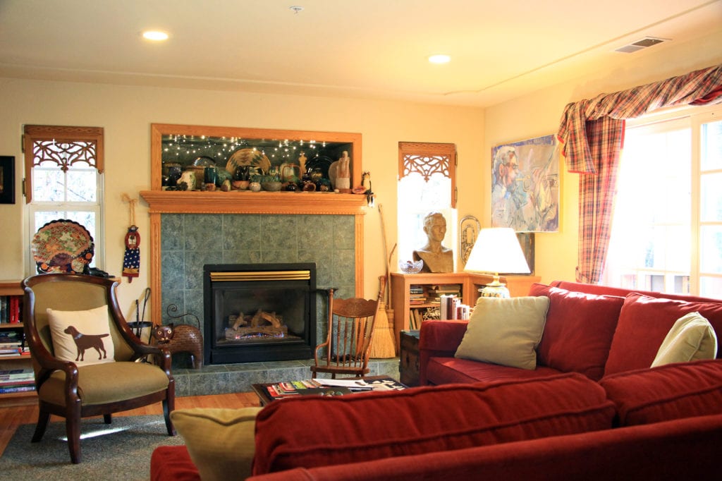 Living room at the McCaffrey House