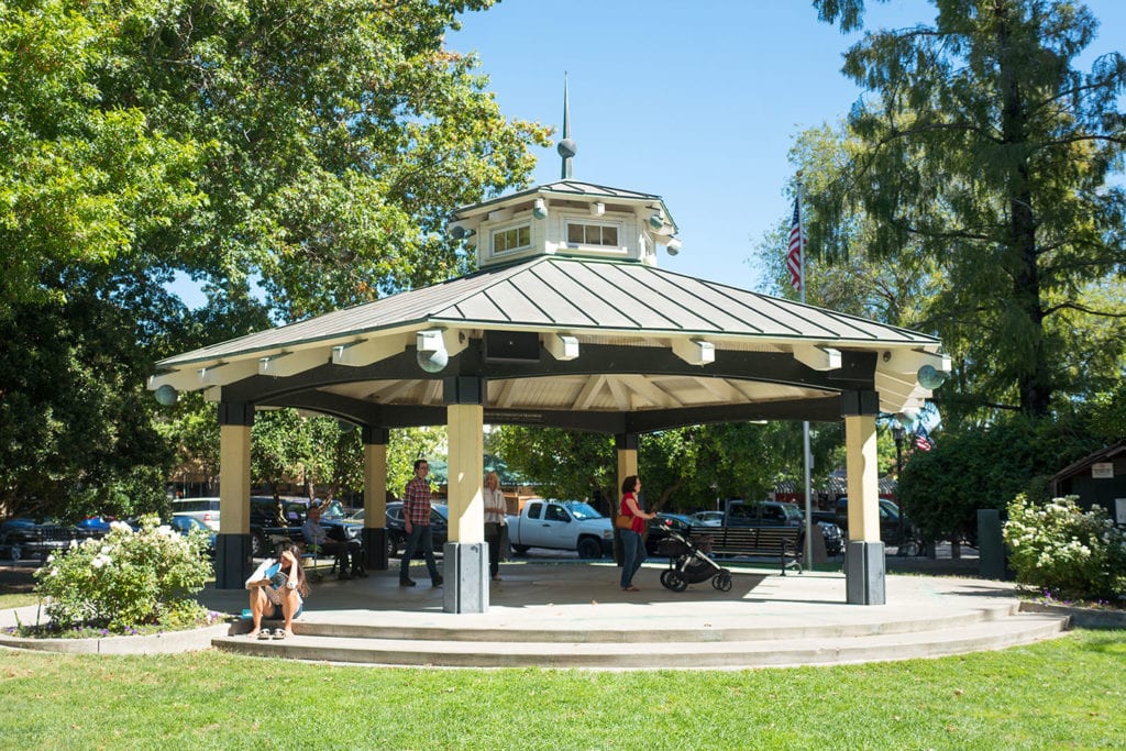 Gazebo in downtown Healdsburg