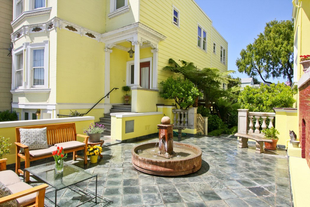 Parker Guest House courtyard