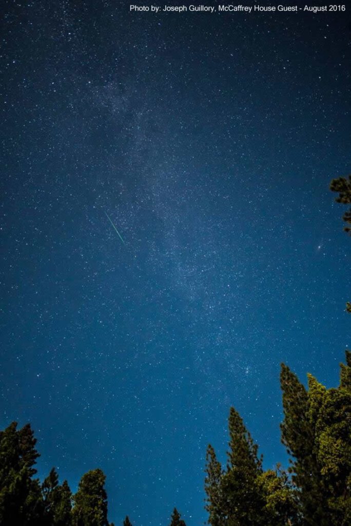 Nighttime skies at the McCaffrey House