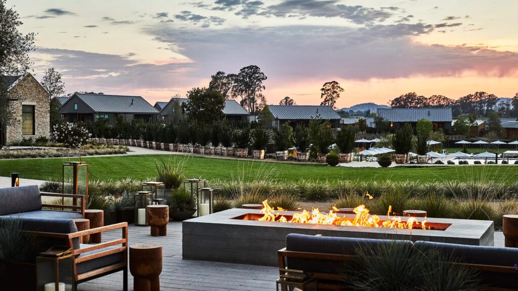 Fire pit at Stanly Ranch