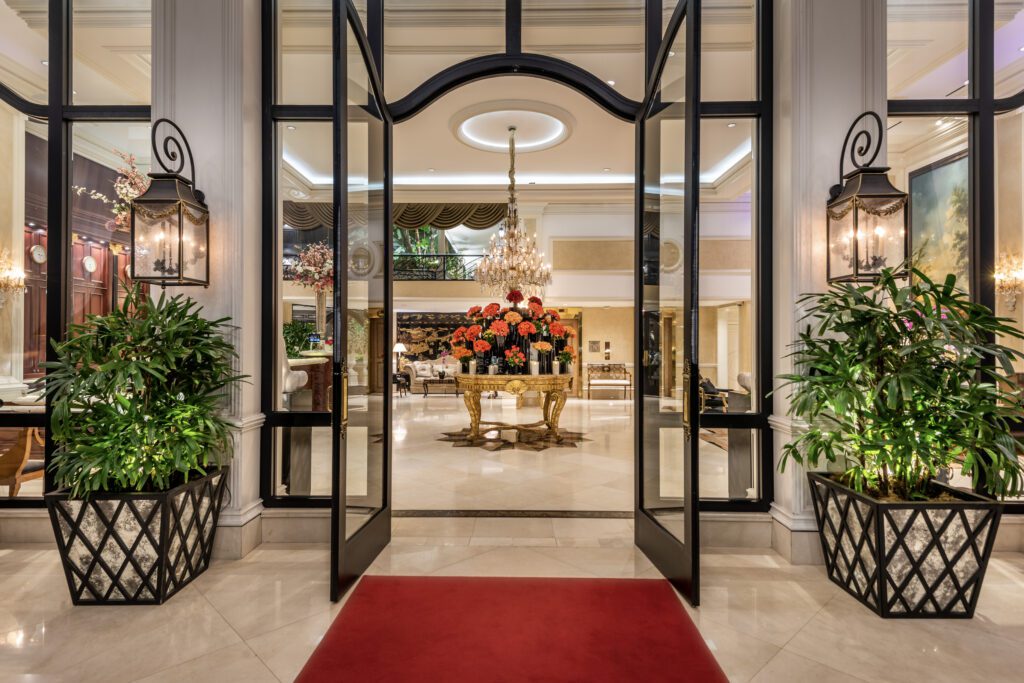 Lobby of the Beverly Hills Plaza Hotel & Spa