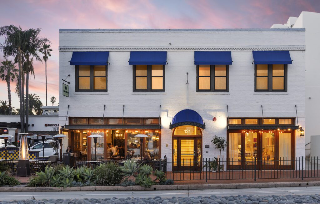 Riviera Beach House at dusk