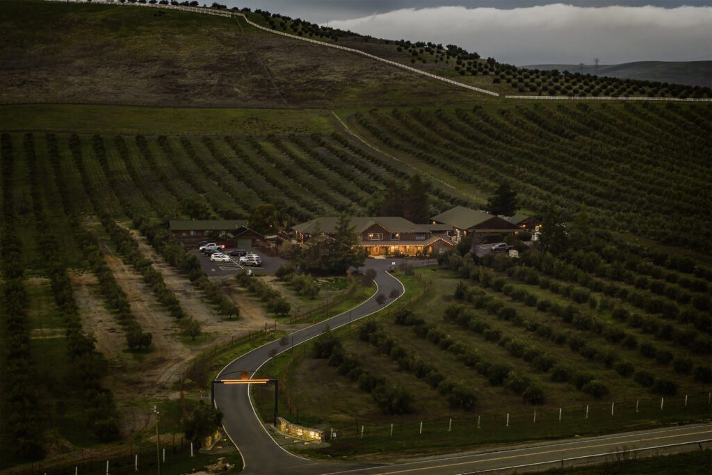 Aerial view of Purple Orchid Wine Country Inn & Spa