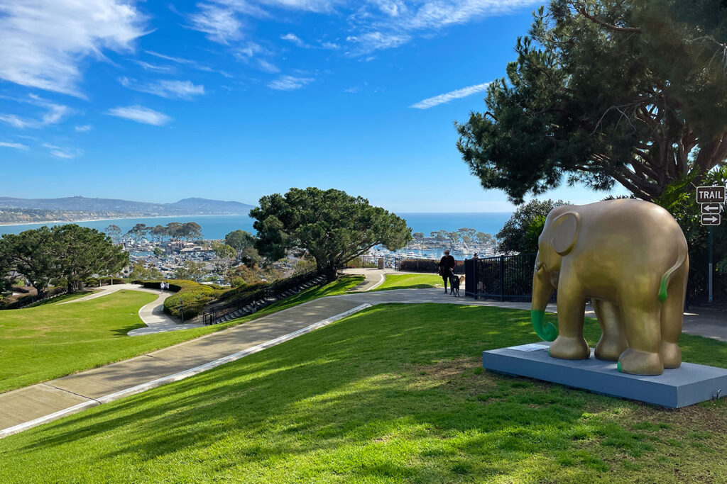 View from the top of Heritage Park in Dana Point