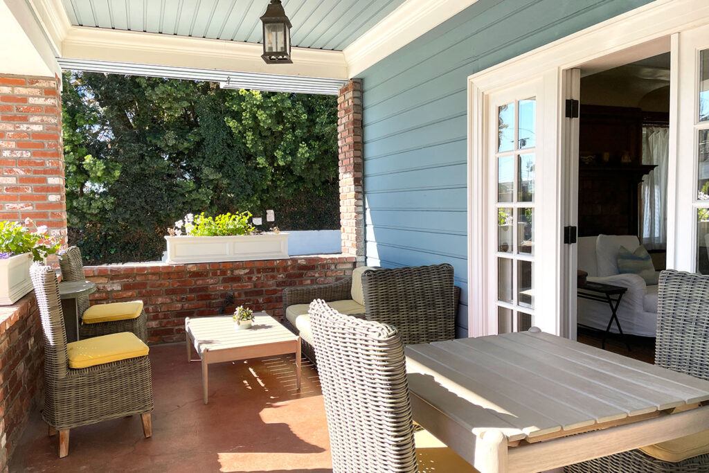 Front porch of the Channel Road Inn