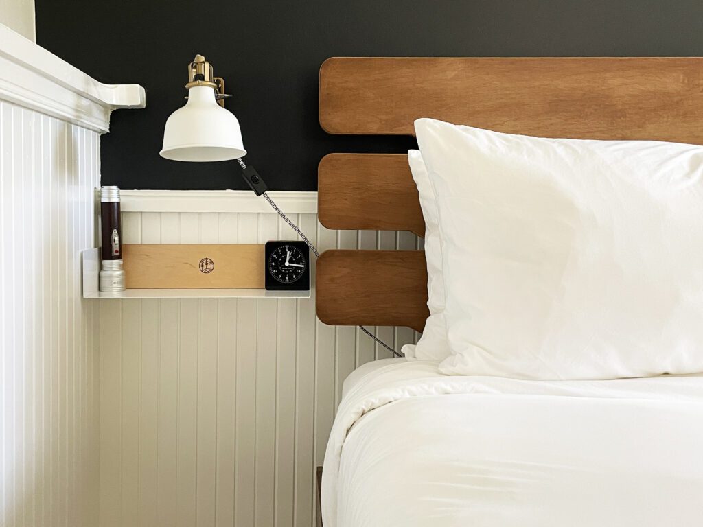 Detail of the Freestone room at Mine + Farm