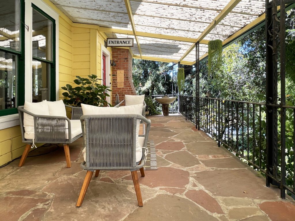 The porch at Mine + Farm