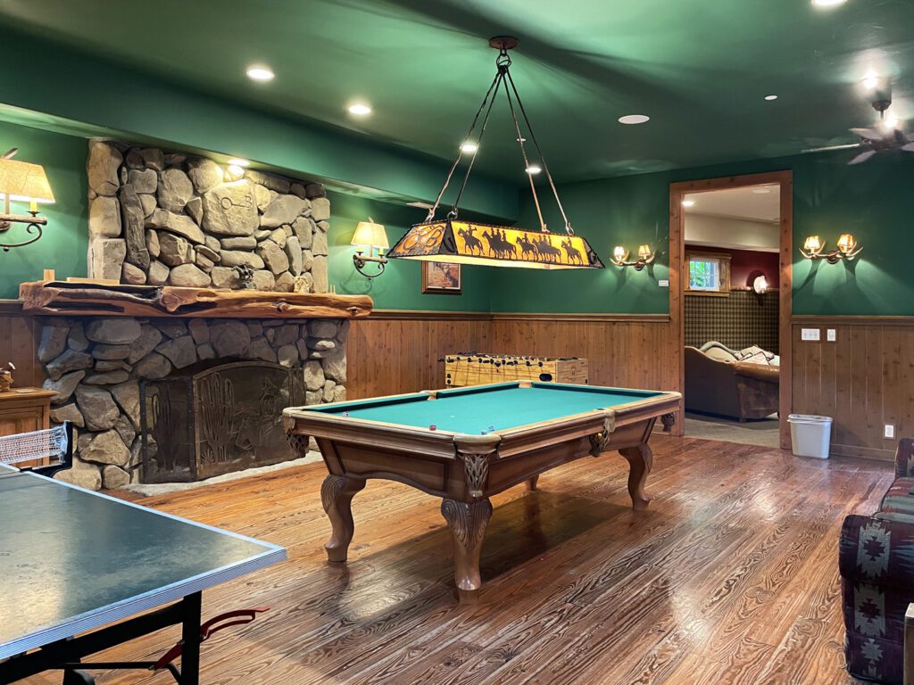 Rec room at Circle Bar B