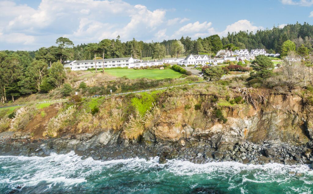 Aerial view of Little River Inn