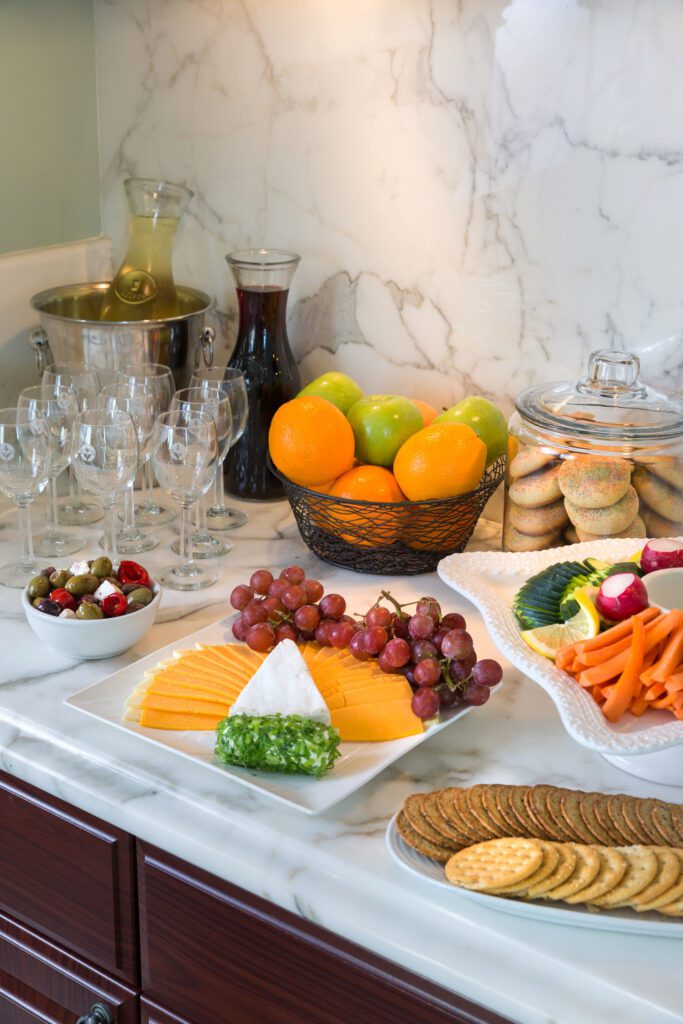 Afternoon wine hour at West Cliff Inn