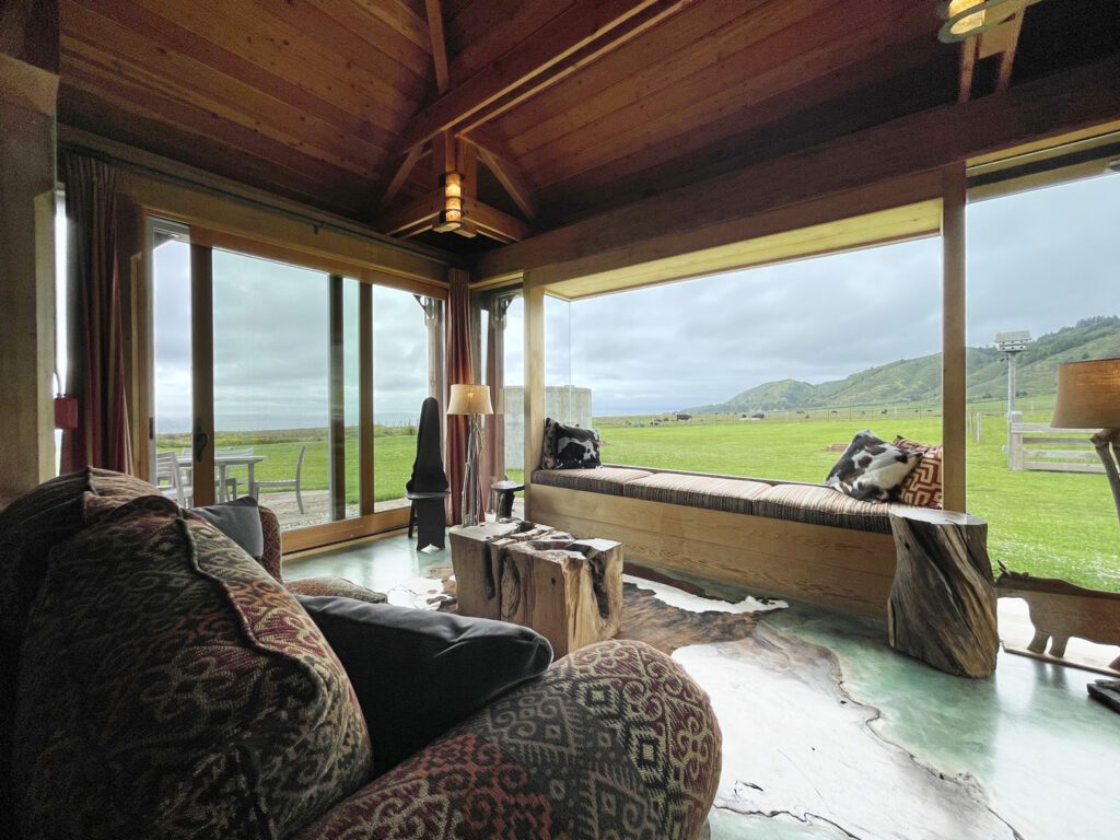Dining room sitting area at The Inn at Newport Ranch