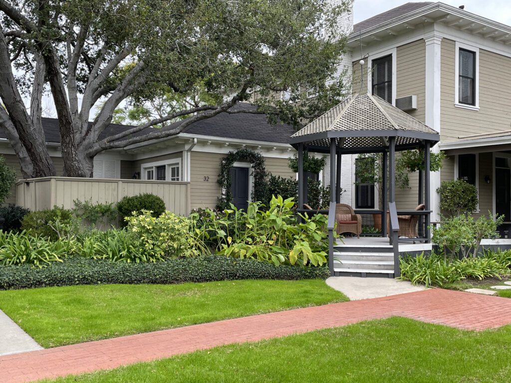 Garden gazebo at the Upham Hotel