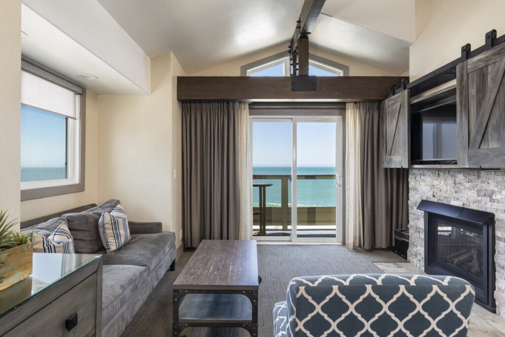 Point Reyes guest room at Cypress Inn on Miramar Beach