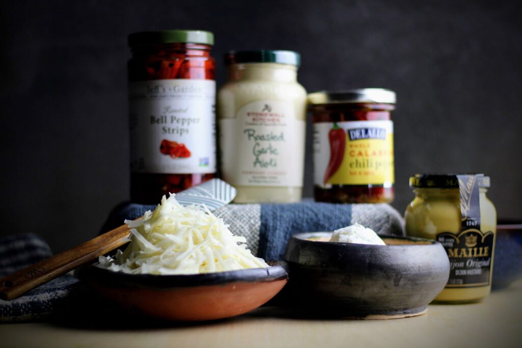 Ingredients for Fiscalini Cheddar Pimento Cheese