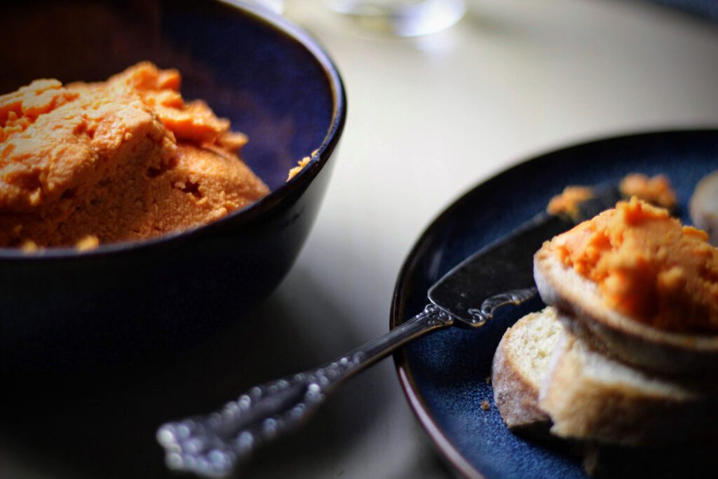 Fiscalini Cheddar Pimento Cheese served as a spread.