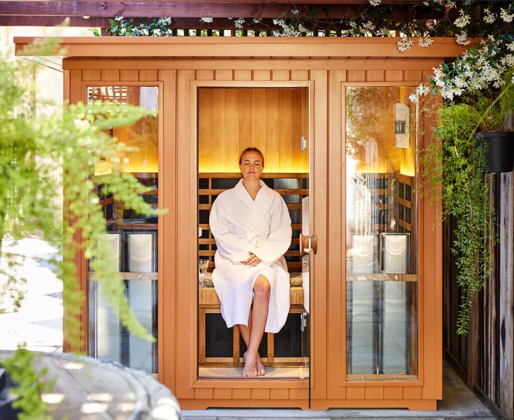 Infrared sauna at The Francis House