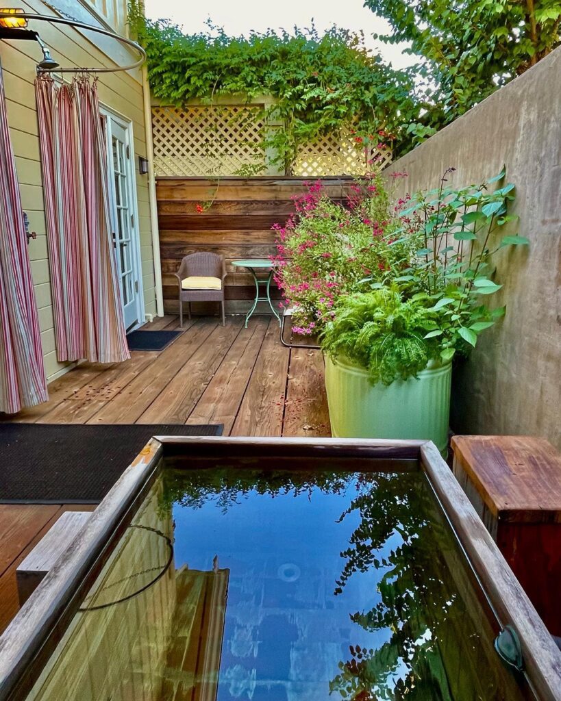 Ofuro soaking tub at the Tallman Hotel