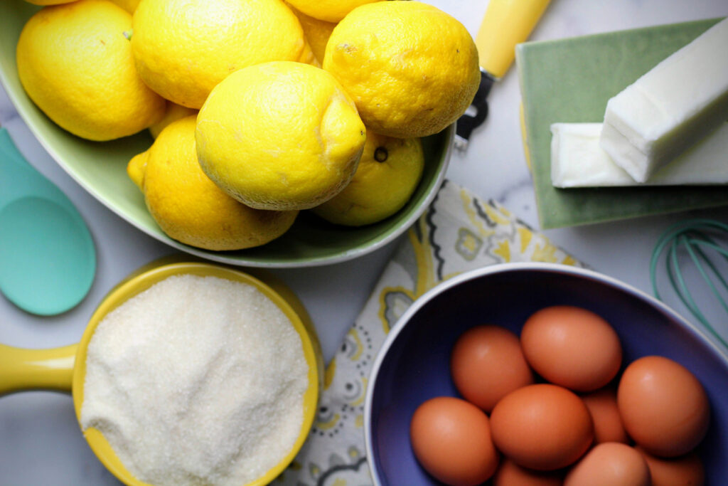 Ingredients for Lemon Curd from Simpson House Inn and Cottages