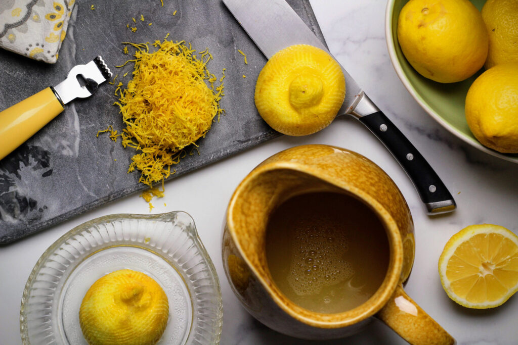 Zest and juice the lemons