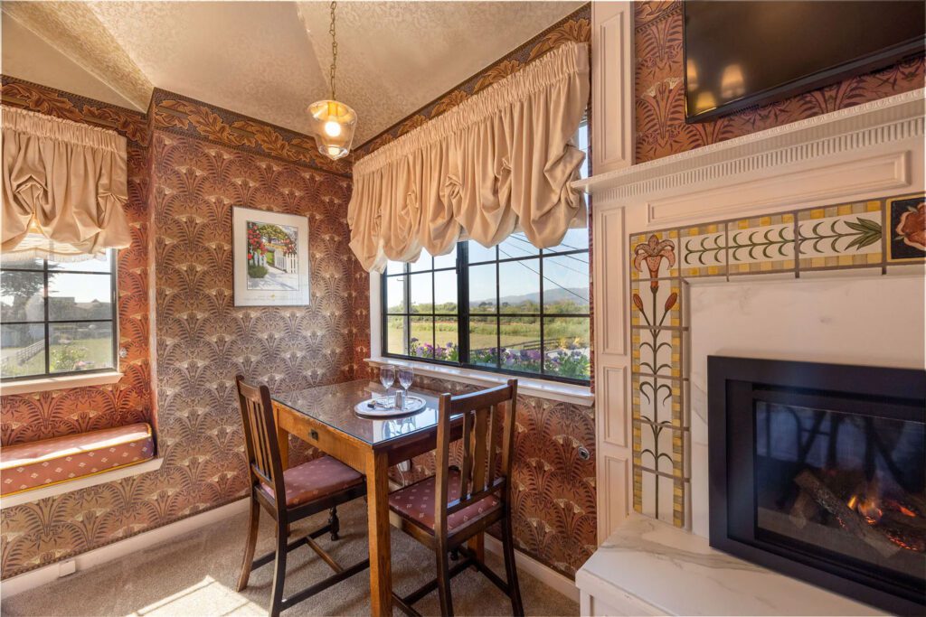 Burgundy Rose Room at Mill Rose Inn