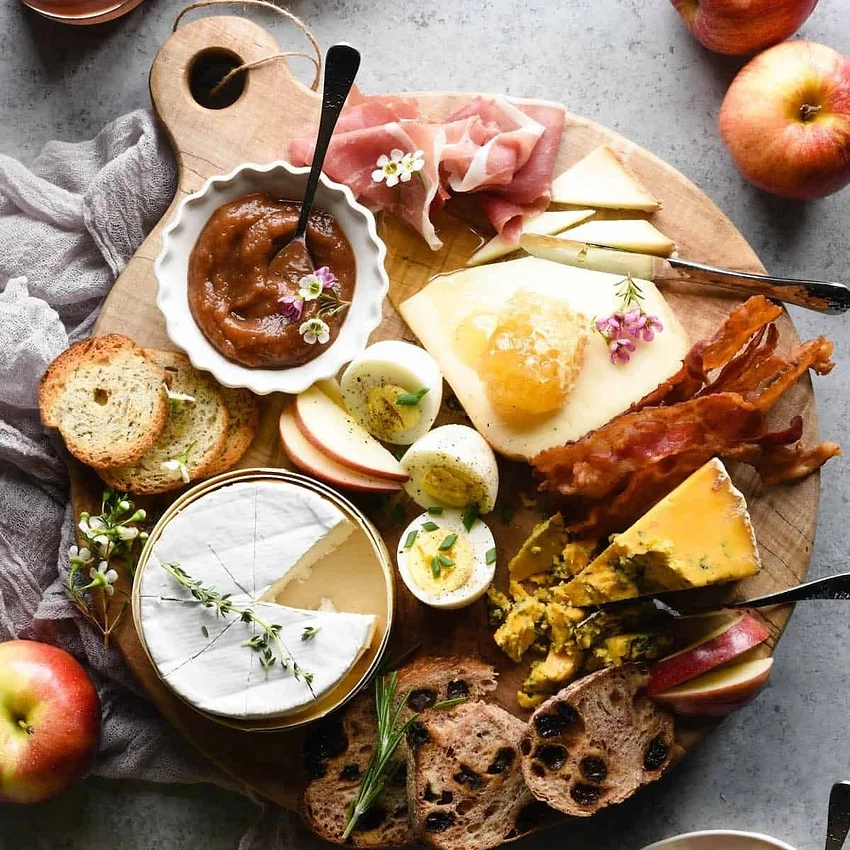 Chef's breakfast spread at The Craft House Inn