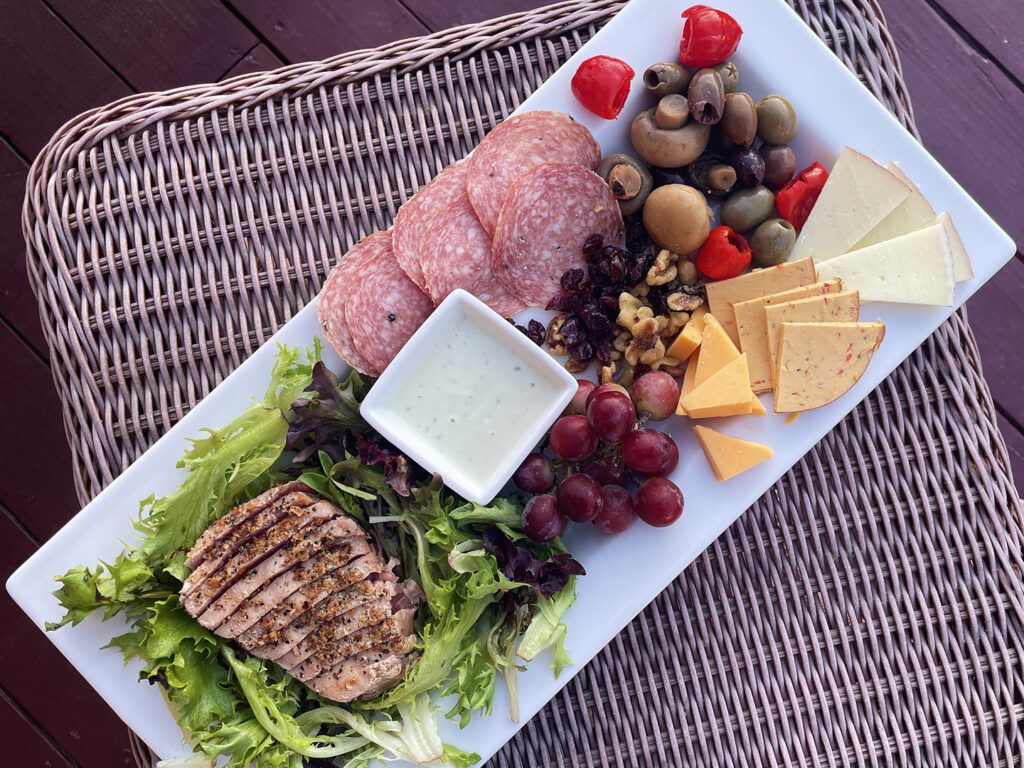 Appetizer board at The Inn at Opolo