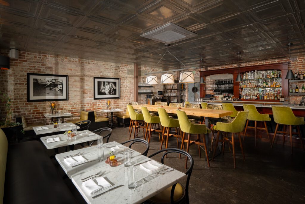 The dining room at Granada Bistro