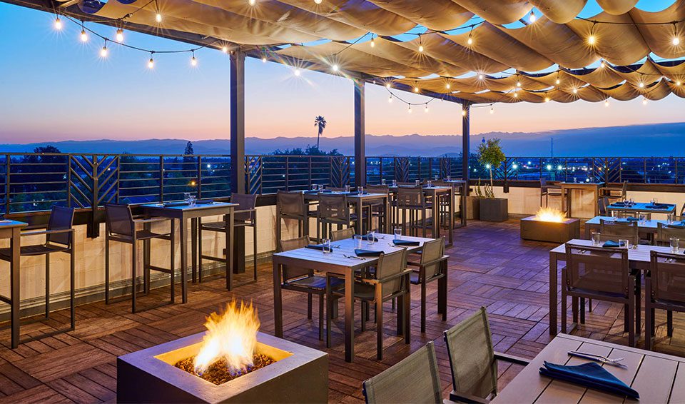 Rooftop dining at Elderwood at The Darling Hotel
