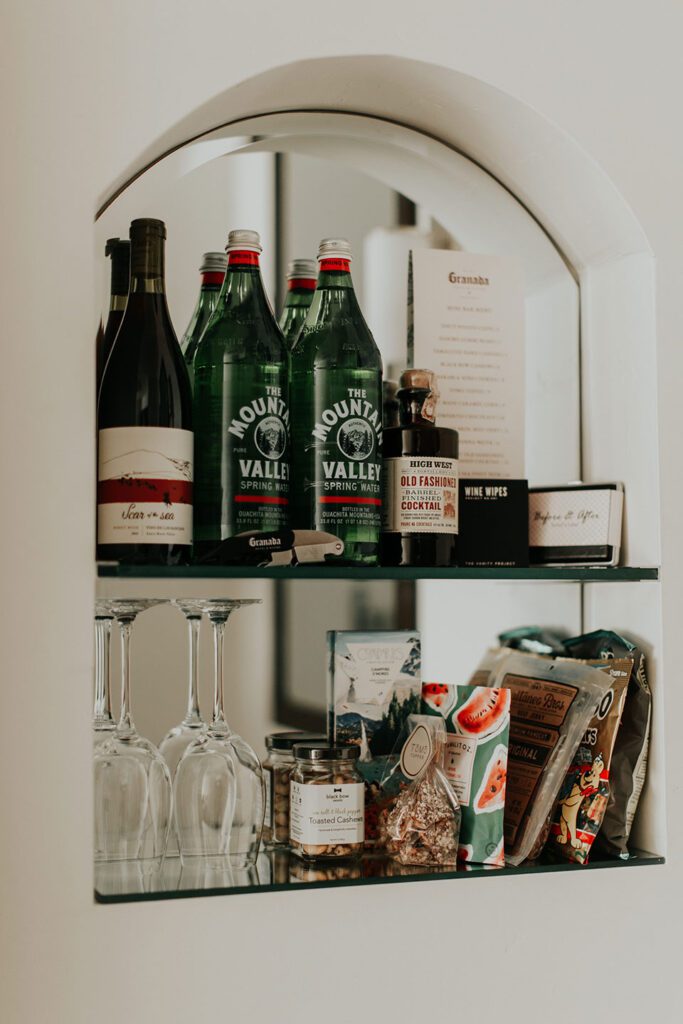 Minibar offerings from Granada Hotel & Bistro