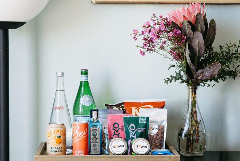 Hotel Erwin minibar offerings