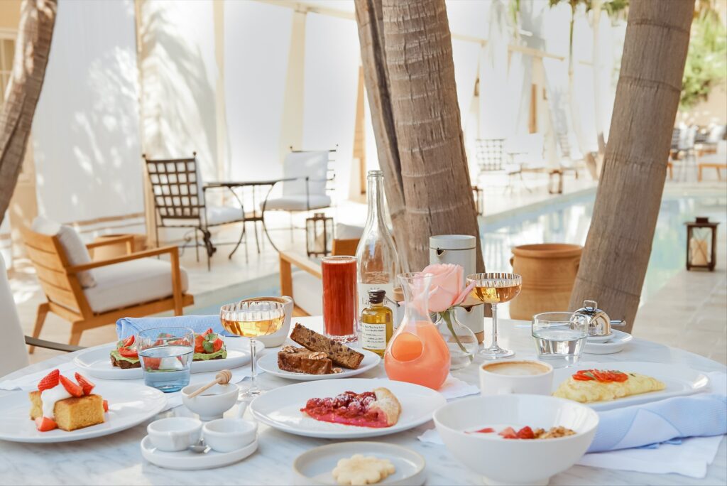 Brunch items at Cara Restaurant