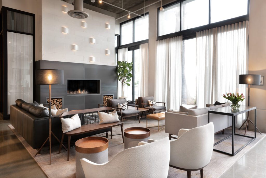 Lobby of the Fort Sutter Hotel