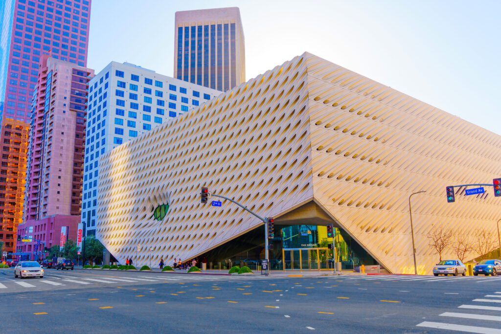The Broad museum in downtown LA.