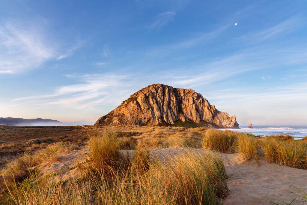 Morro Rock at sunrise