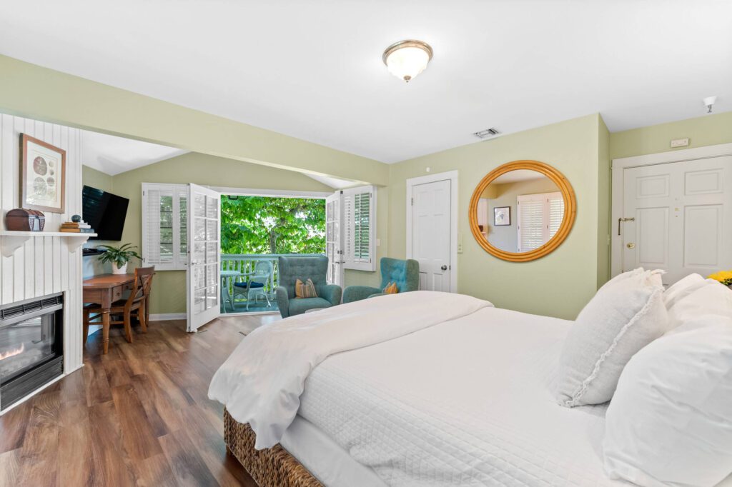 Channel Road Inn Superior Room with a fireplace