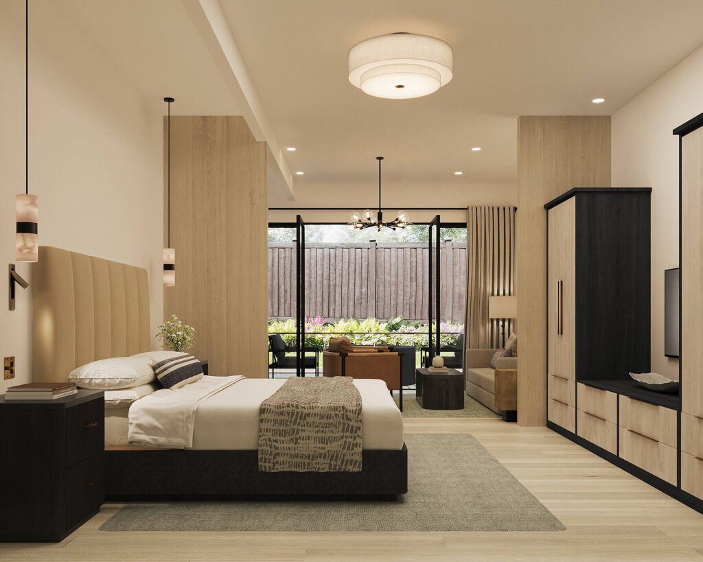 Newly renovated Enso Suite at the Gaige House