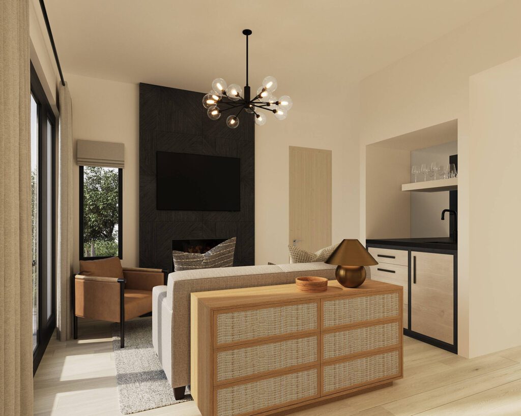 Newly renovated Woodside Suite at the Gaige House