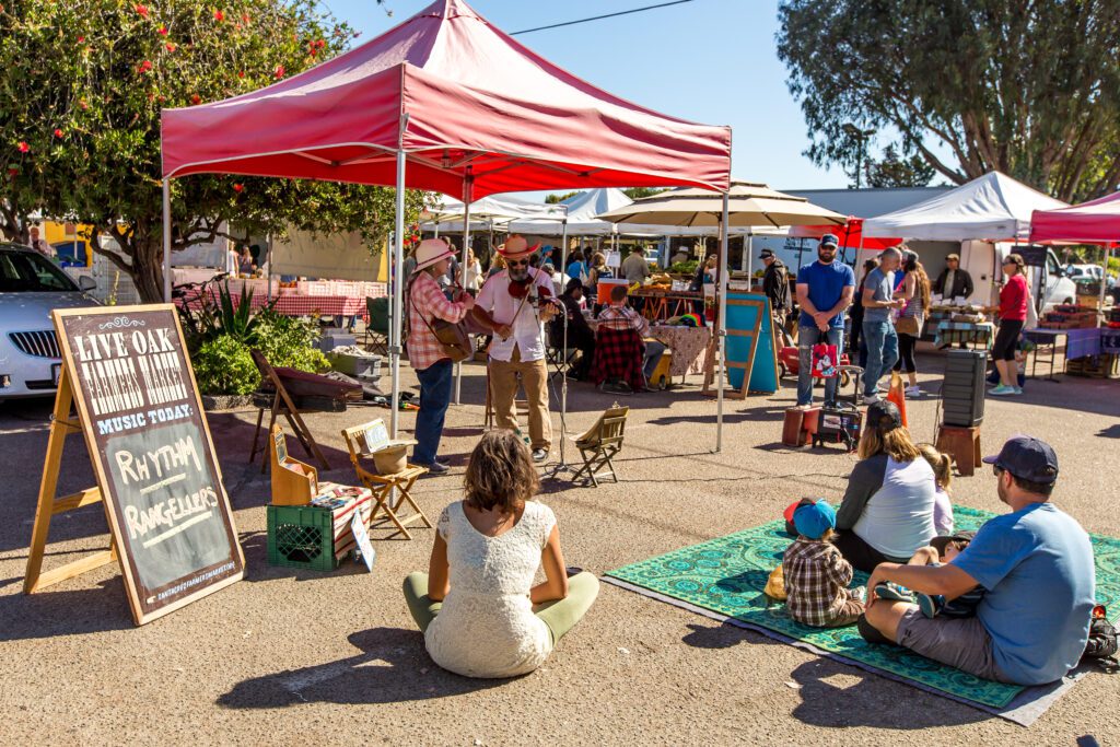 Musicians at the Live Oak Farmers Market