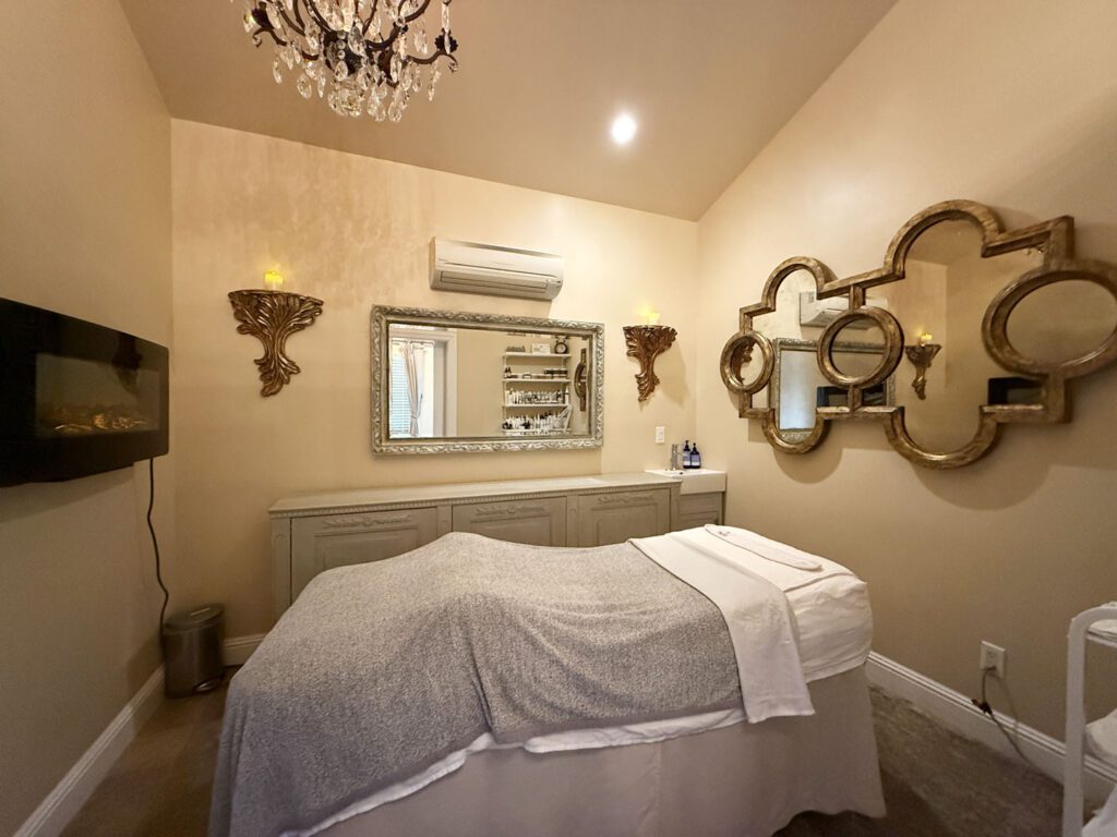 Massage room at Opal Spa & Boutique