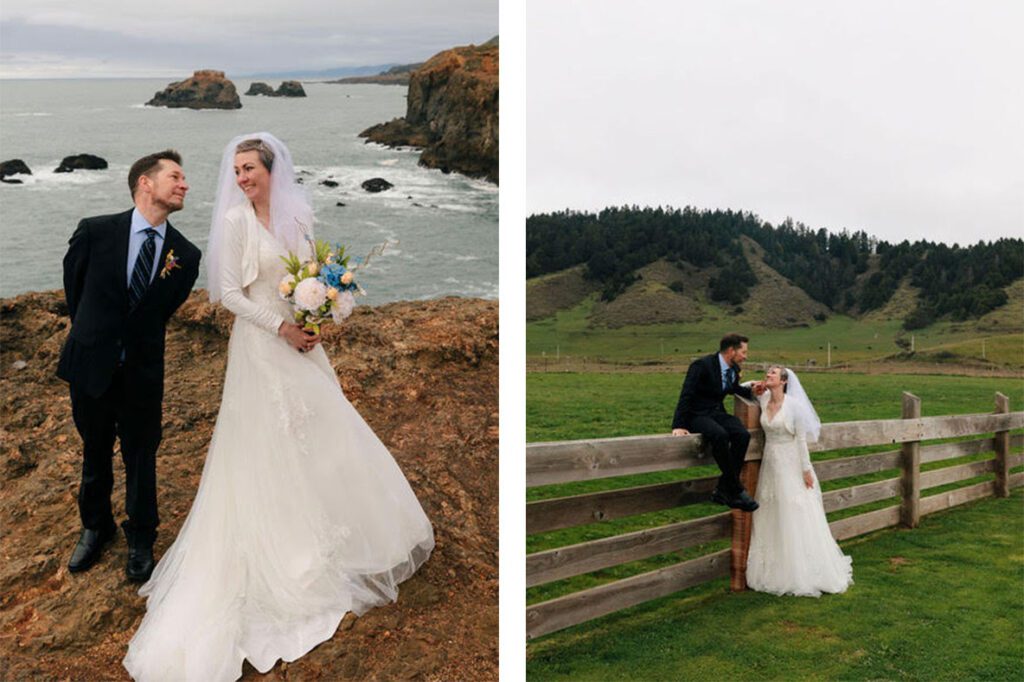 Wedding couple at The Inn at Newport Ranch
