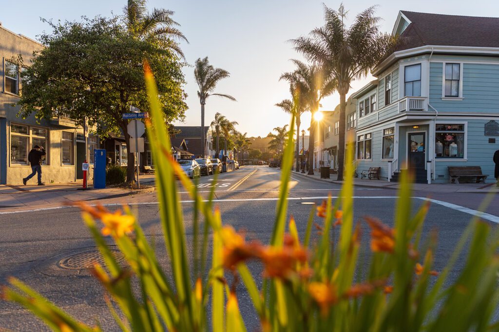 Capitola Village streets at dawn

