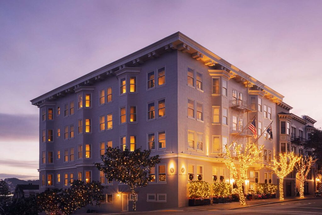 The exterior of the Hotel Drisco