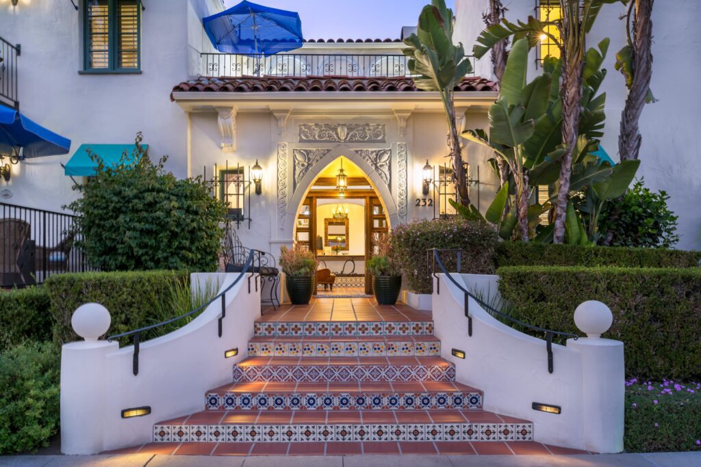 Entrance to The Eagle Inn