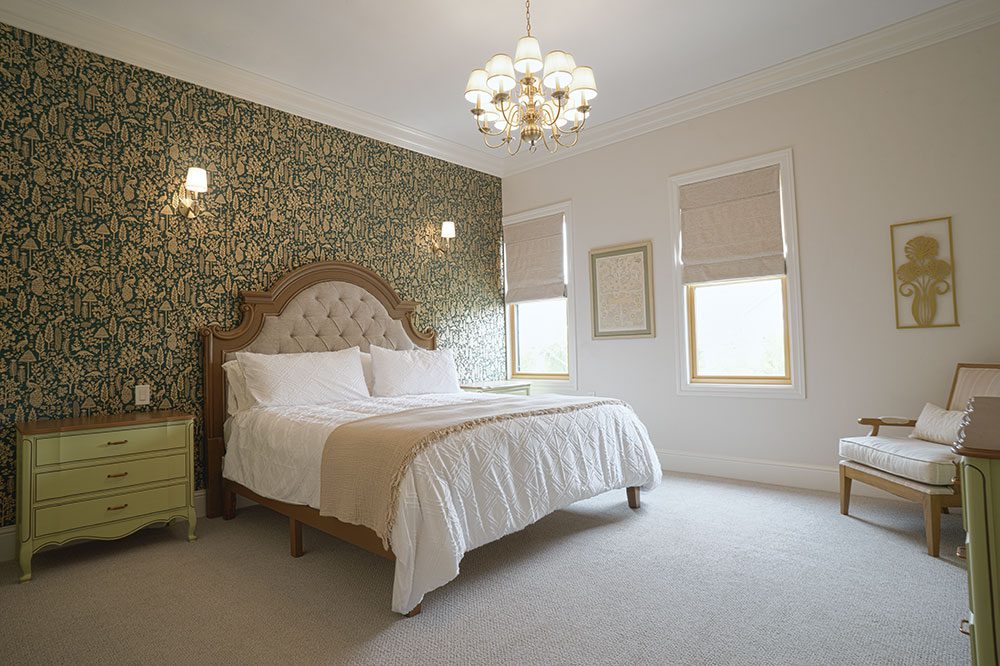 A guest room of the San Benito House