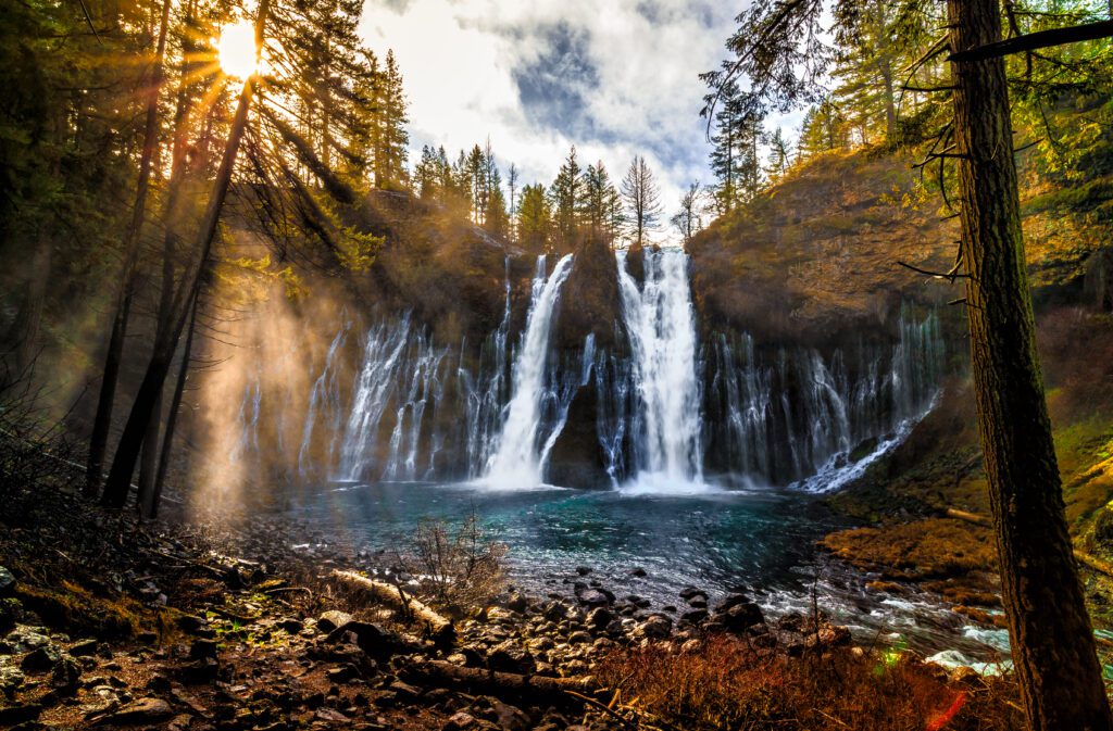 McArthur Burney Falls at sunrise